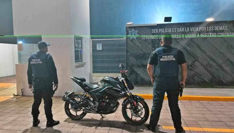 Recuperan motocicleta robada en tiempo récord gracias a pronta acción policial