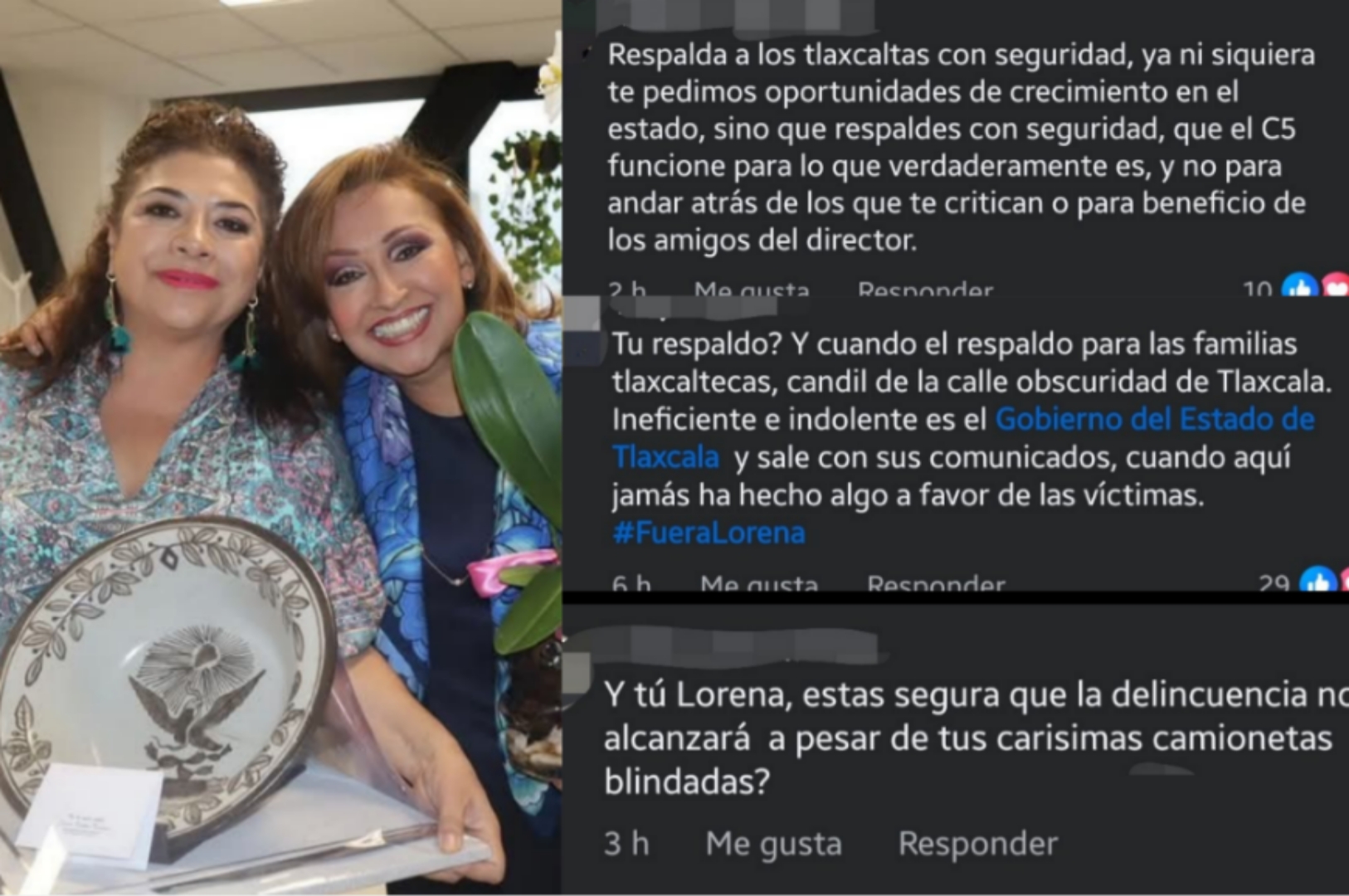"Candil de la calle..." critican a Lorena Cuéllar por mensaje a Clara Brugada 