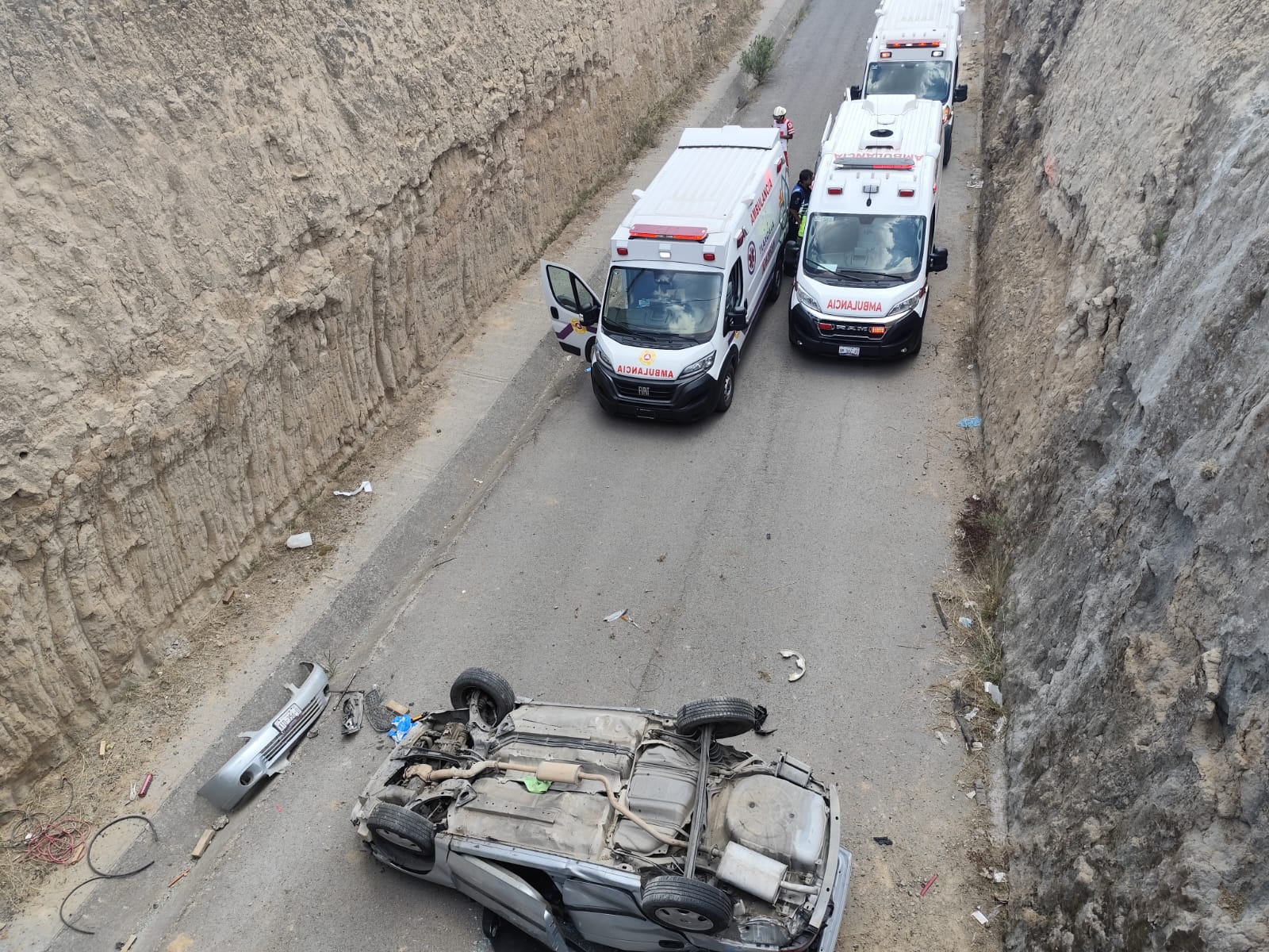 Muere pareja de la tercera edad tras brutal accidente vial en Xaltocan