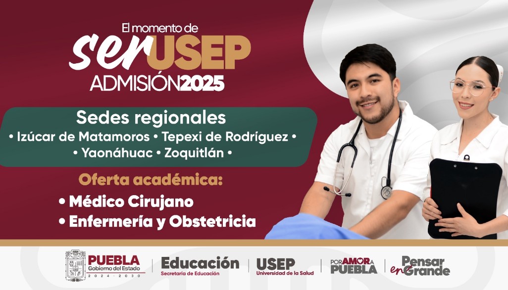 Nuevas sedes de la USEP llevarán educación médica a regiones de Puebla