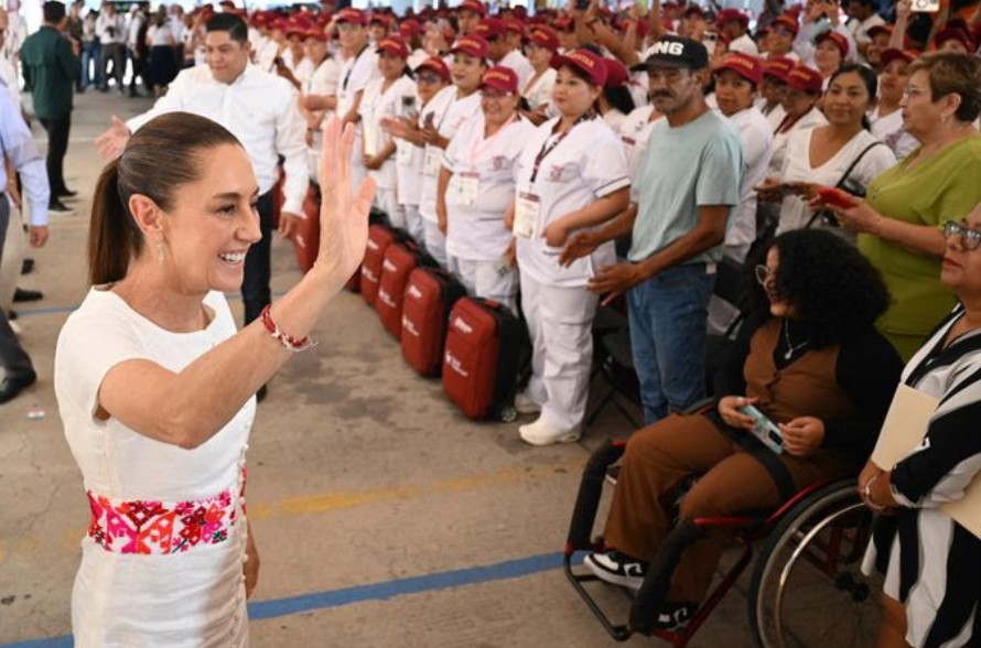 Claudia Sheinbaum encabeza Asamblea de Salud Casa por Casa en SLP