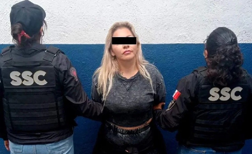 Detención de “La Ticho” en el Centro Histórico de CDMX