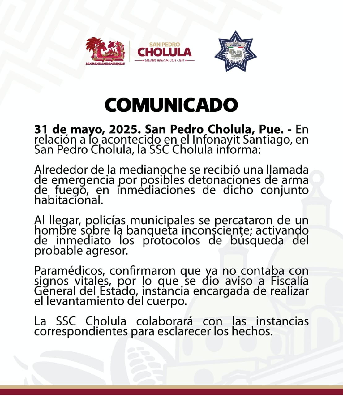 COMUNICADO