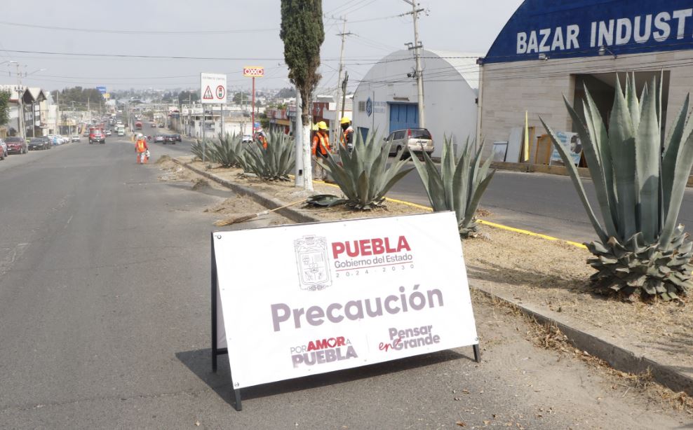 Puebla impulsa la rehabilitación vial con acciones de mantenimiento permanente