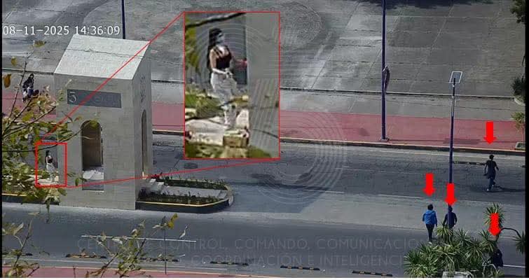 Presume C5i identificación de "vándalos" que pintaron cápsula del tiempo