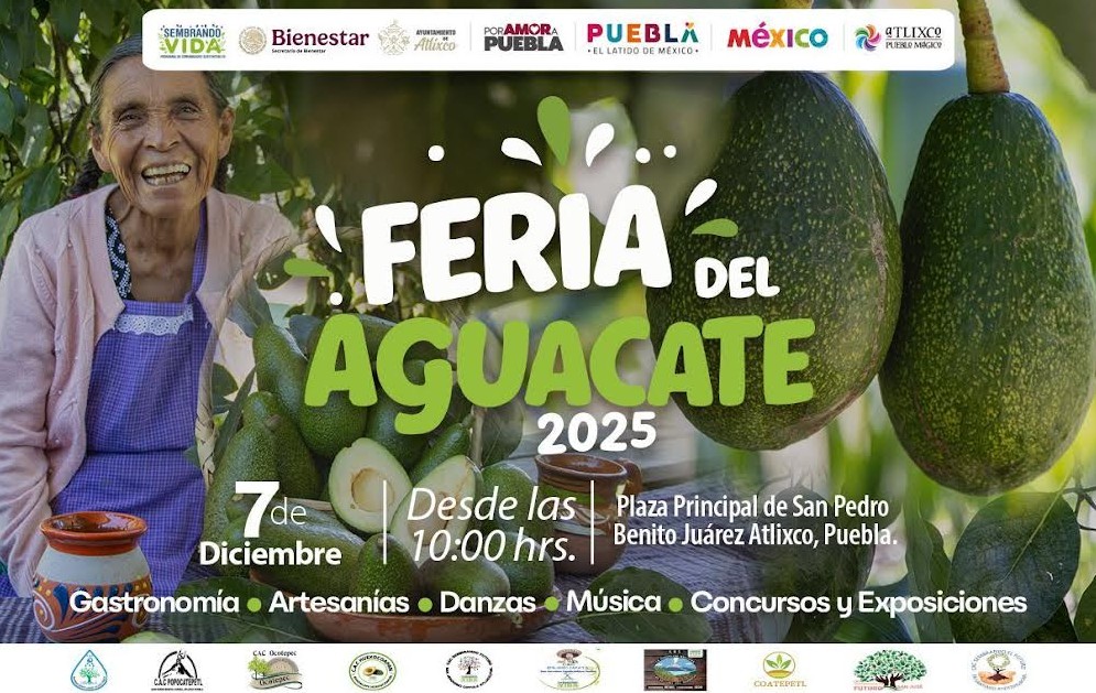 Atlixco celebra la Feria del Aguacate 2025