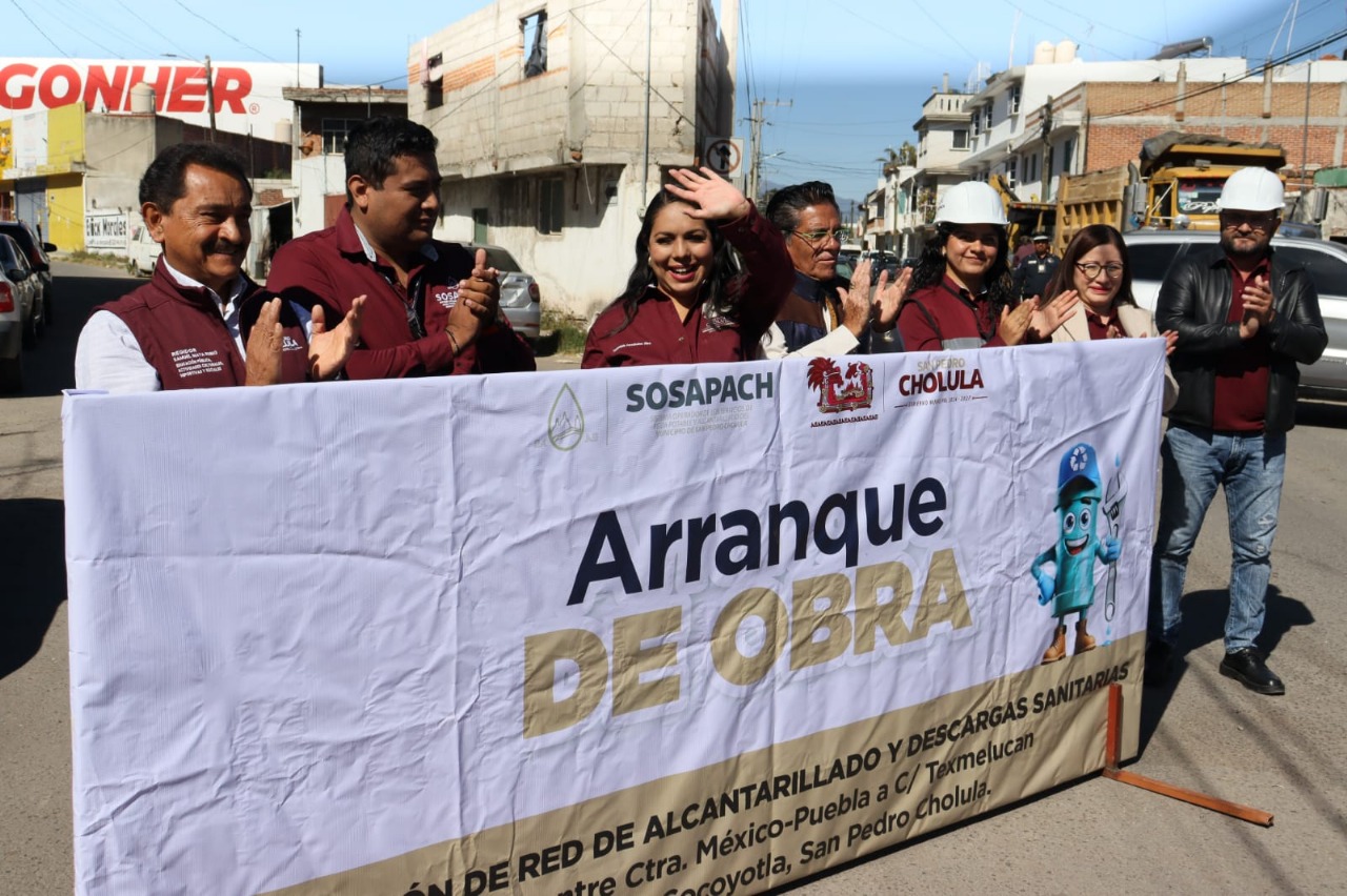 SOSAPACH da inicio a nueva obra de alcantarillado sanitario en San Matías Cocoyotla