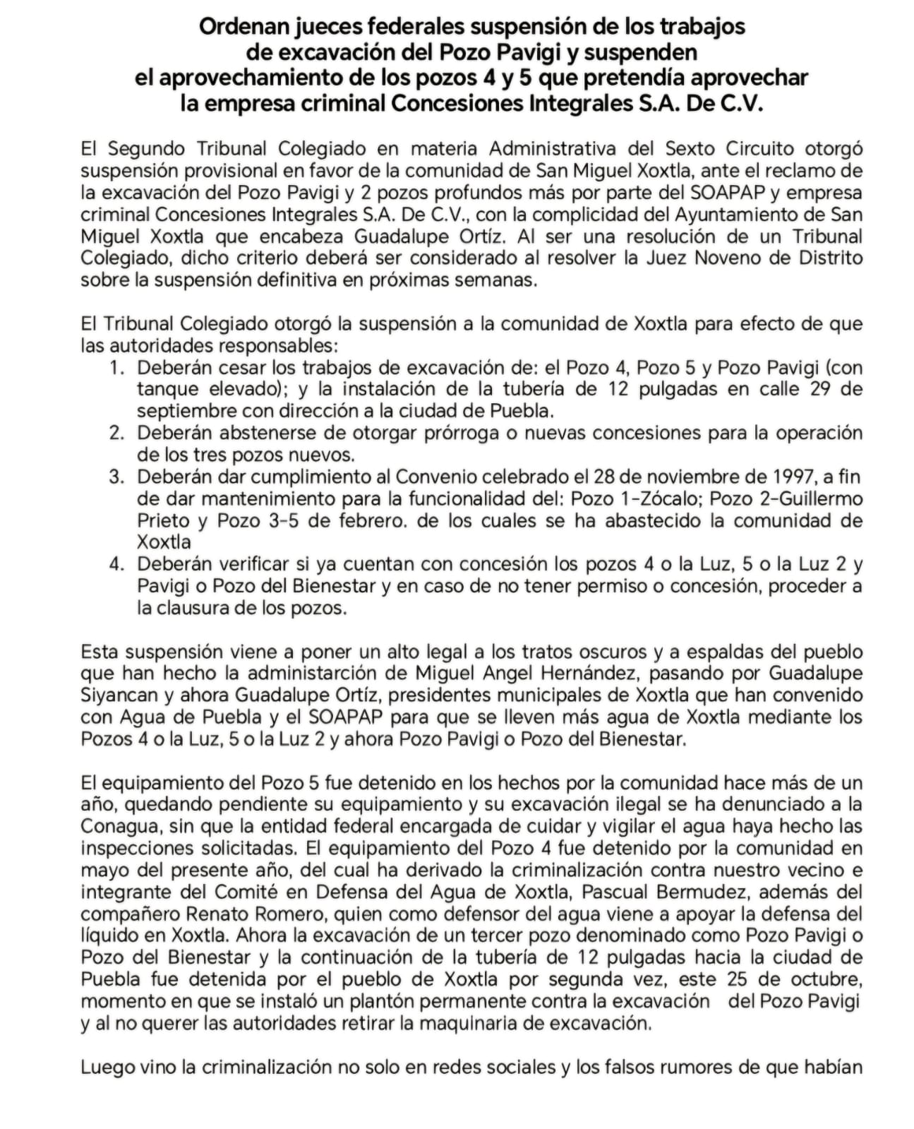 jueces fles suspenden pozo xoxtla 5