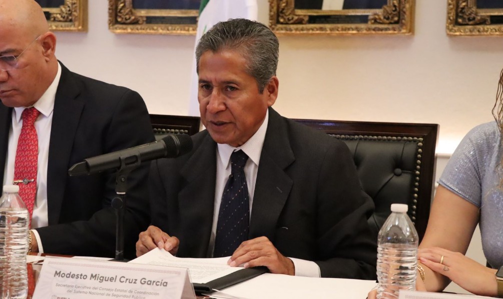 Modesto Cruz García lidera el Consejo Estatal de Seguridad
