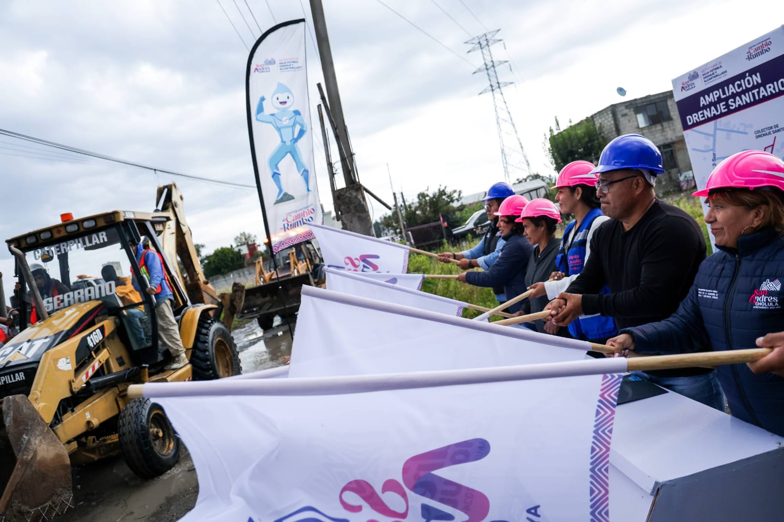 Fortalece Lupita Cuautle infraestructura hidráulica y sanitaria en San Rafael Comac