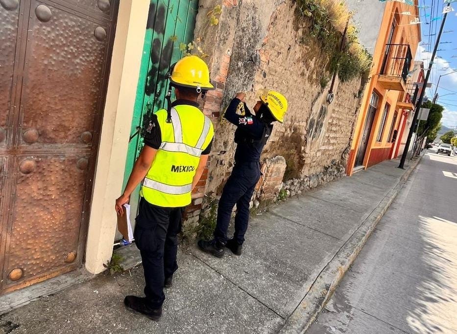 Autoridades de Cholula actúan ante daños estructurales provocados por lluvias