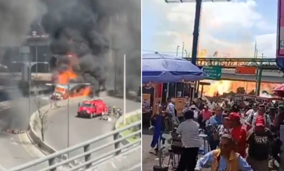Incendio en el Puente de la Concordia