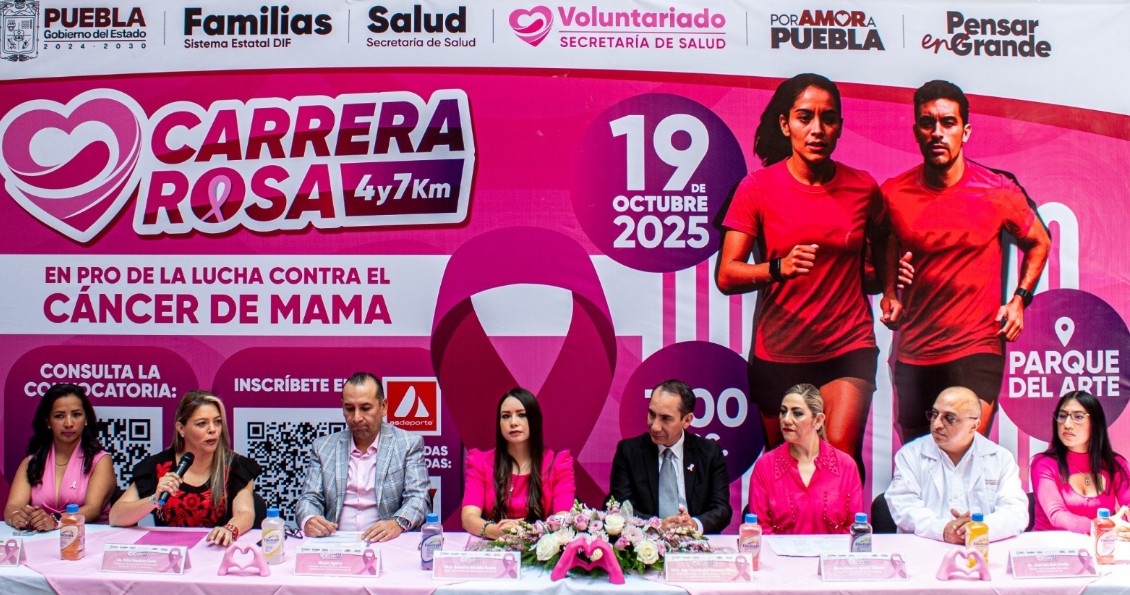 Carrera Rosa 2025 en Puebla