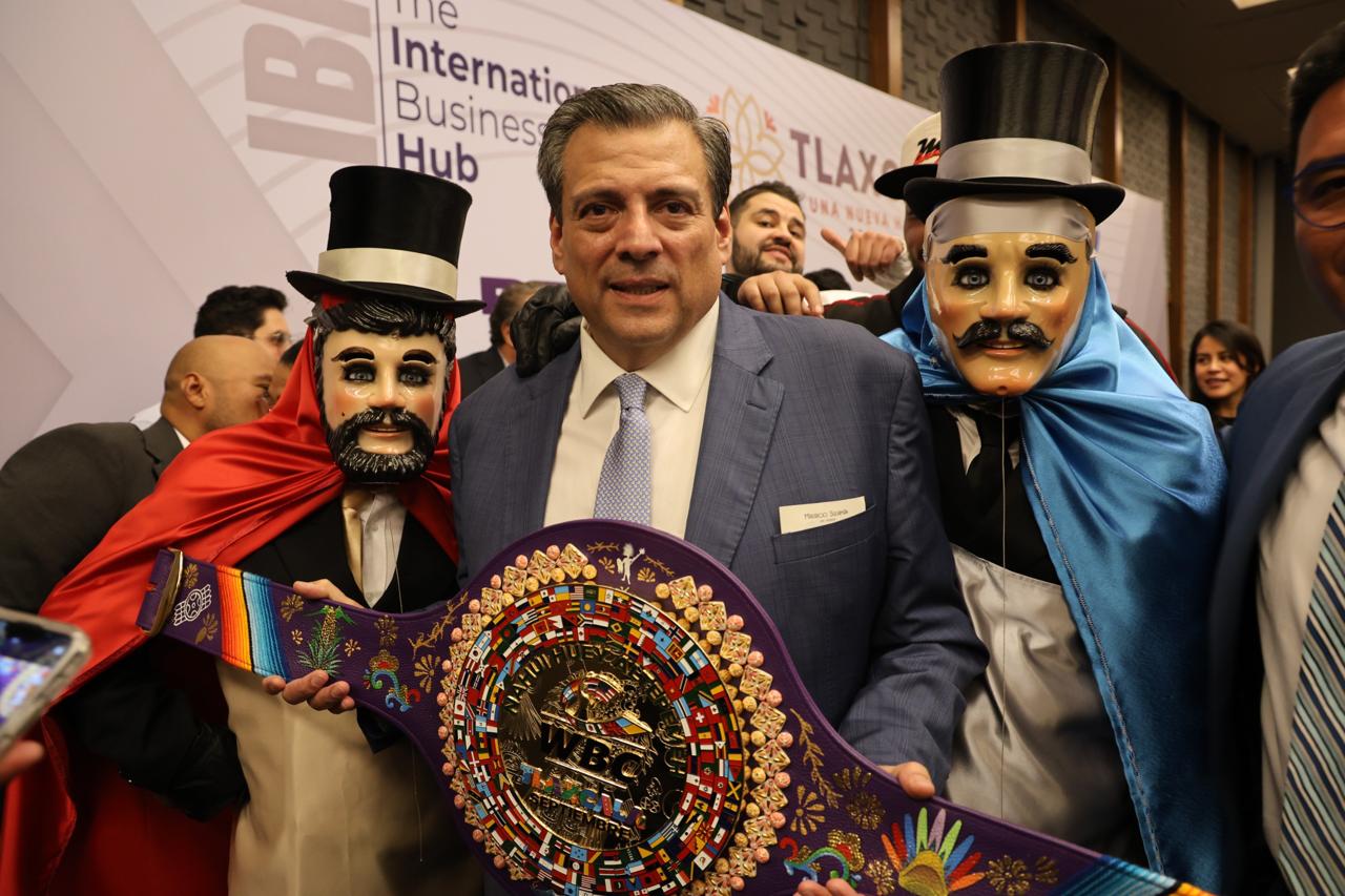 Cinturón “Nahui Huey Altepemeh”: orgullo tlaxcalteca en pelea Canelo