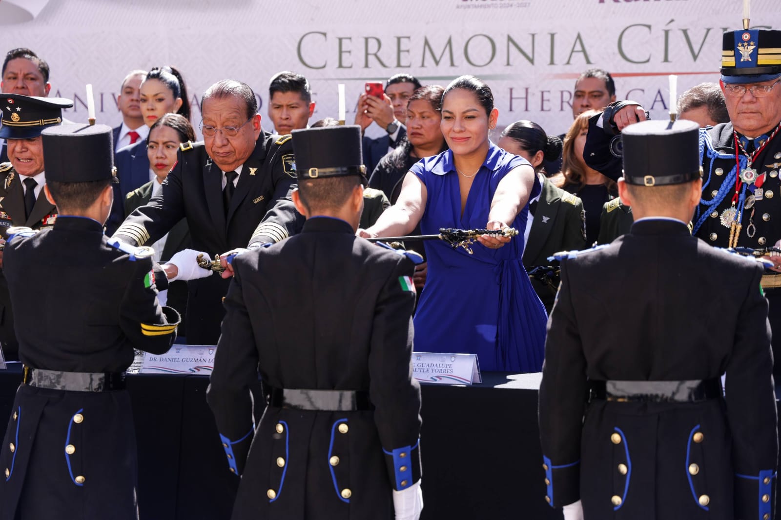 Promueve Lupita Cuautle valores cívicos en ceremonia conmemorativa por el aniversario 178° de los Niños Héroes de Chapultepec