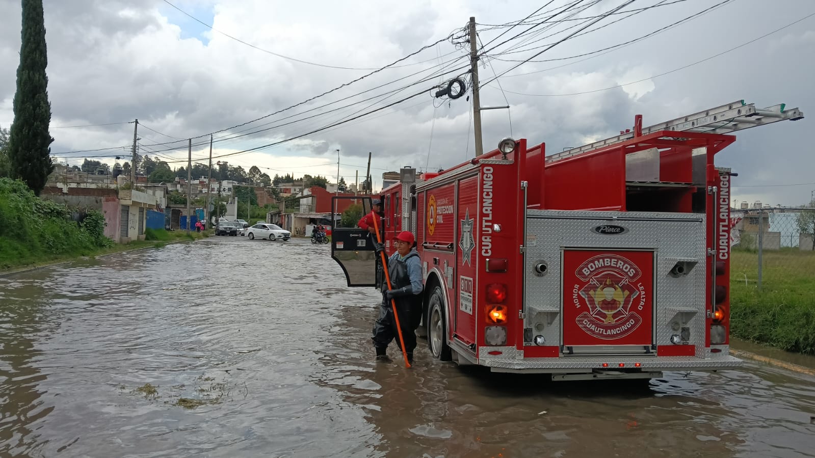 SSCyPC de Cuautlancingo implementa “Operativo Acuario” ante intensas lluvias de esta tarde 