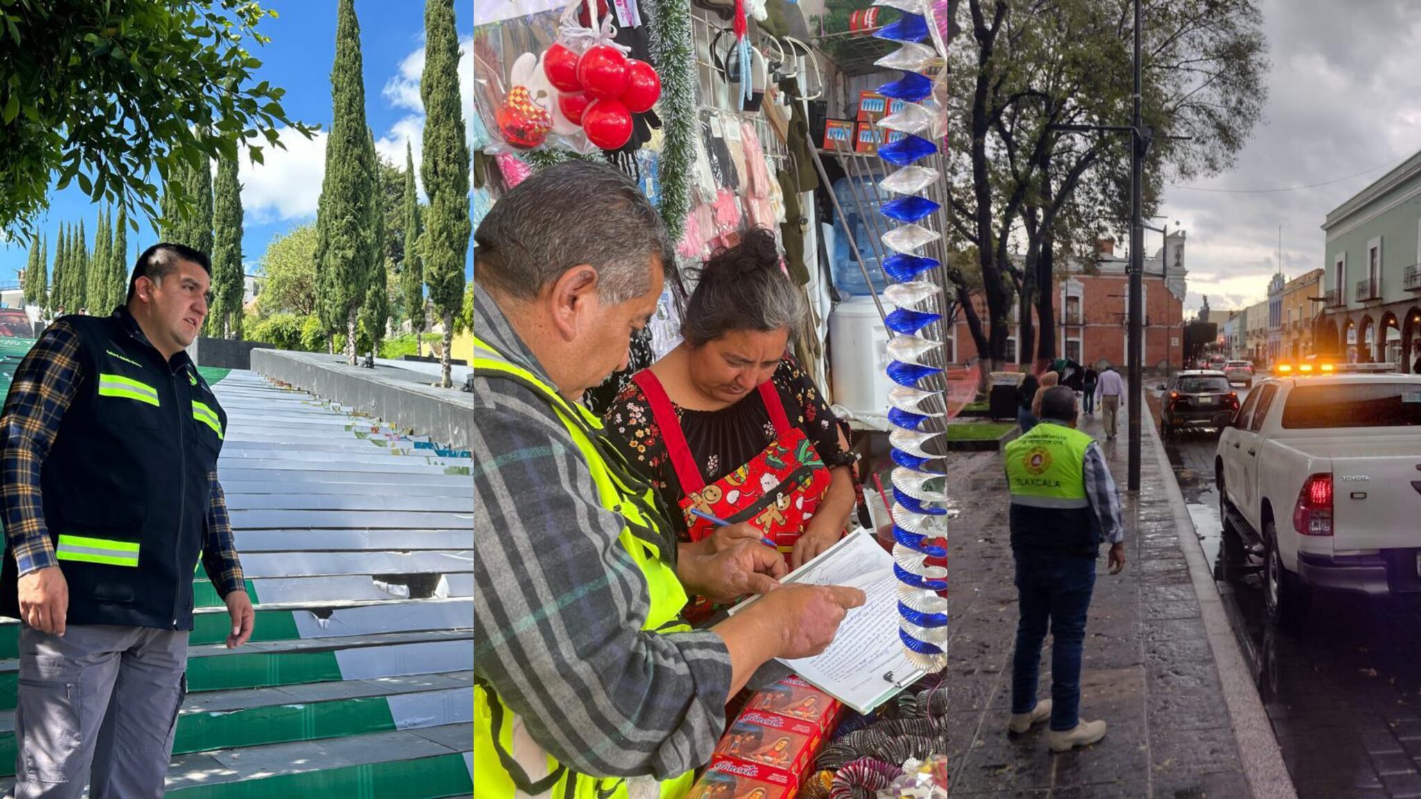 Refuerzan seguridad y vigilancia en plazas y venta de pirotecnia en Tlaxcala