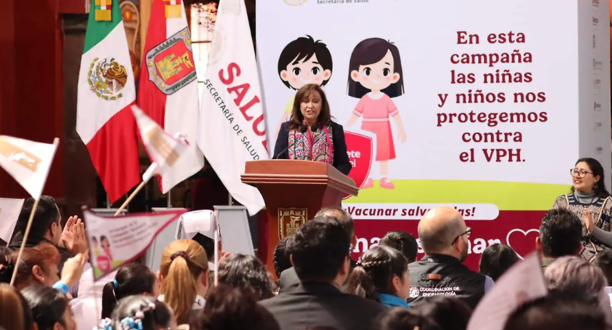 Tlaxcala inicia histórica vacunación contra VPH 2025 para niños y niñas