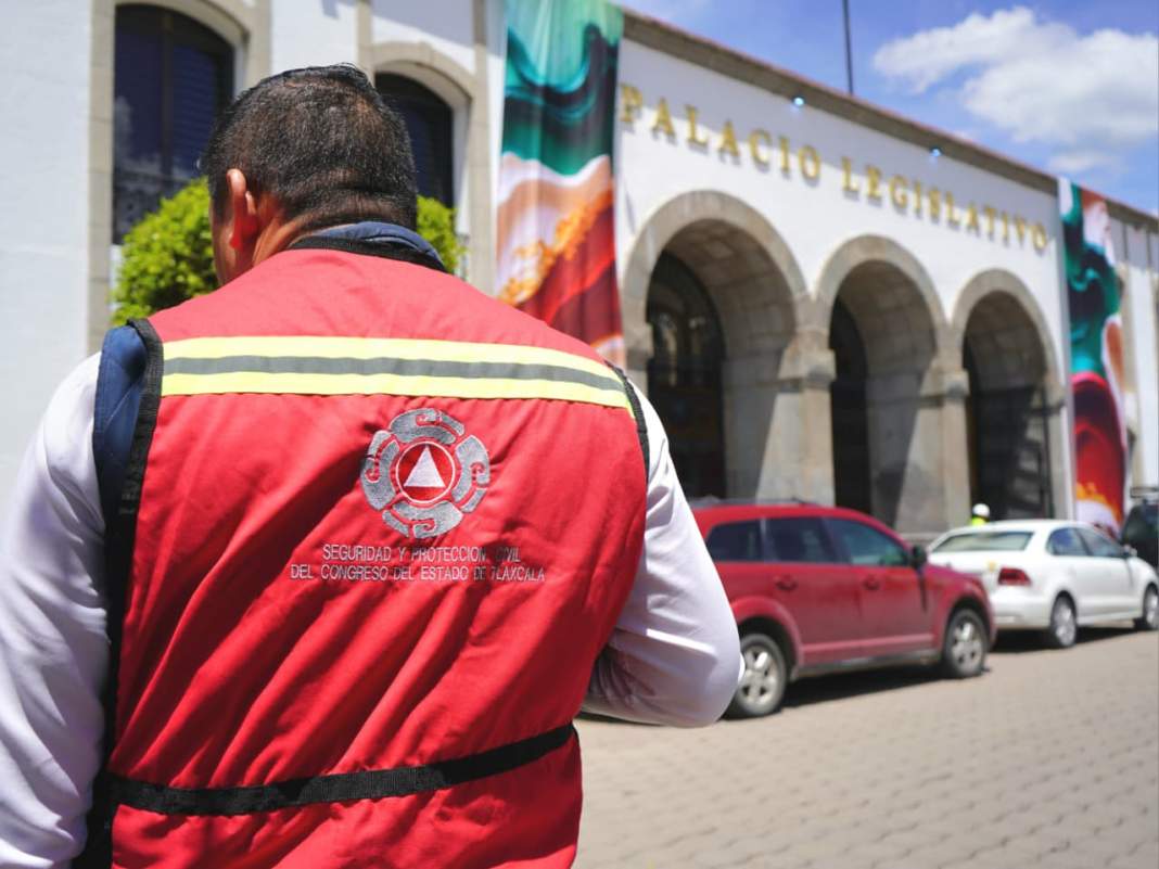 Simulacro 2025 en Congreso de Tlaxcala fortalece prevención y seguridad