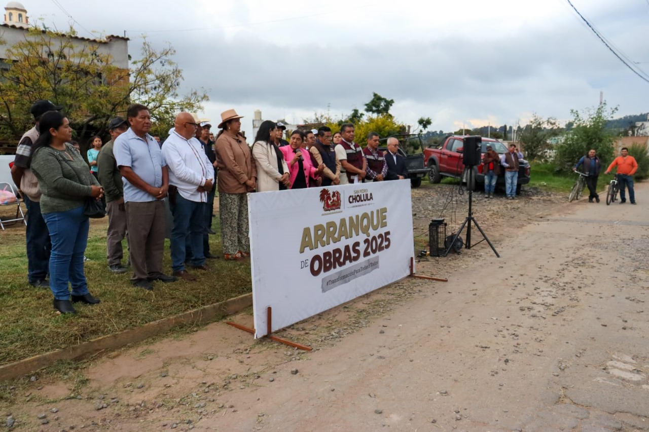 Con Tonantzin Fernández, avanza la transformación de la infraestructura en San Pedro Cholula
