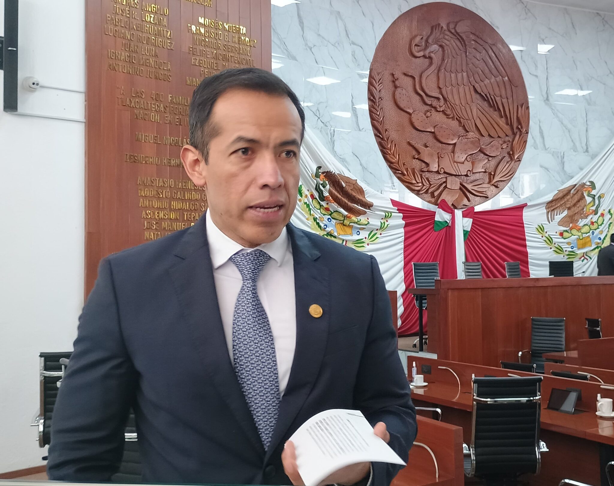 Bladimir Zainos defiende dictaminación de cuentas públicas del Congreso en Tlaxcala
