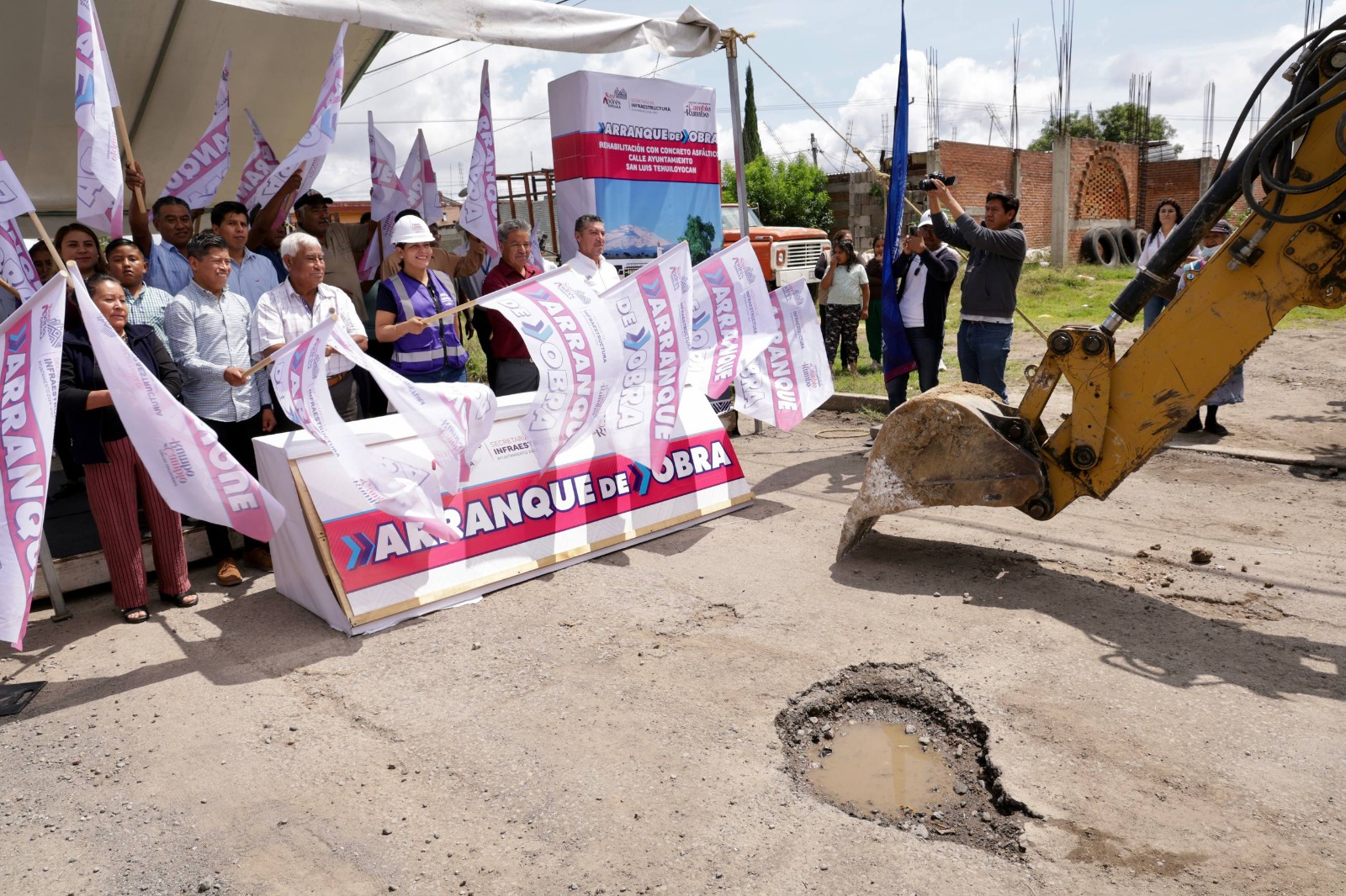 Continúa Lupita Cuautle con mejora de la infraestructura en San Andrés Cholula