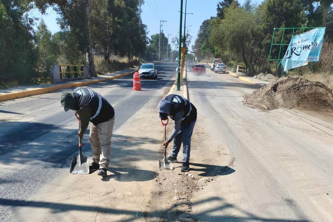 Tlaxcala responde rápido: limpian bulevar Gasoducto tras granizada y lluvias recientes