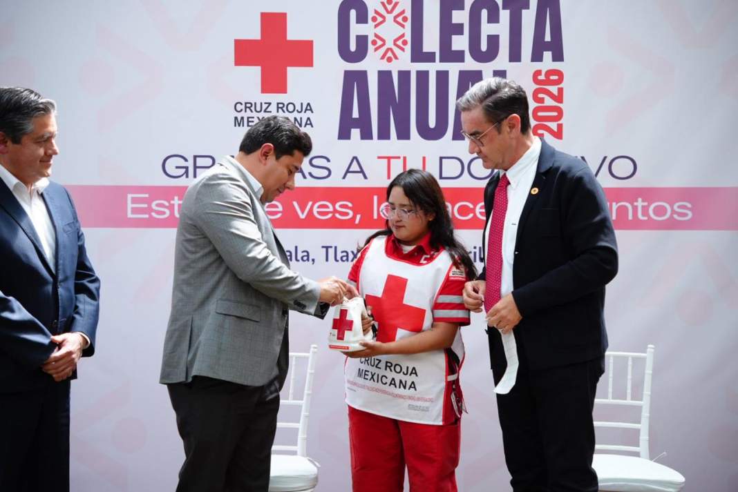 Colecta de Cruz Roja en Tlaxcala arranca con gran llamado a la solidaridad ciudadana
