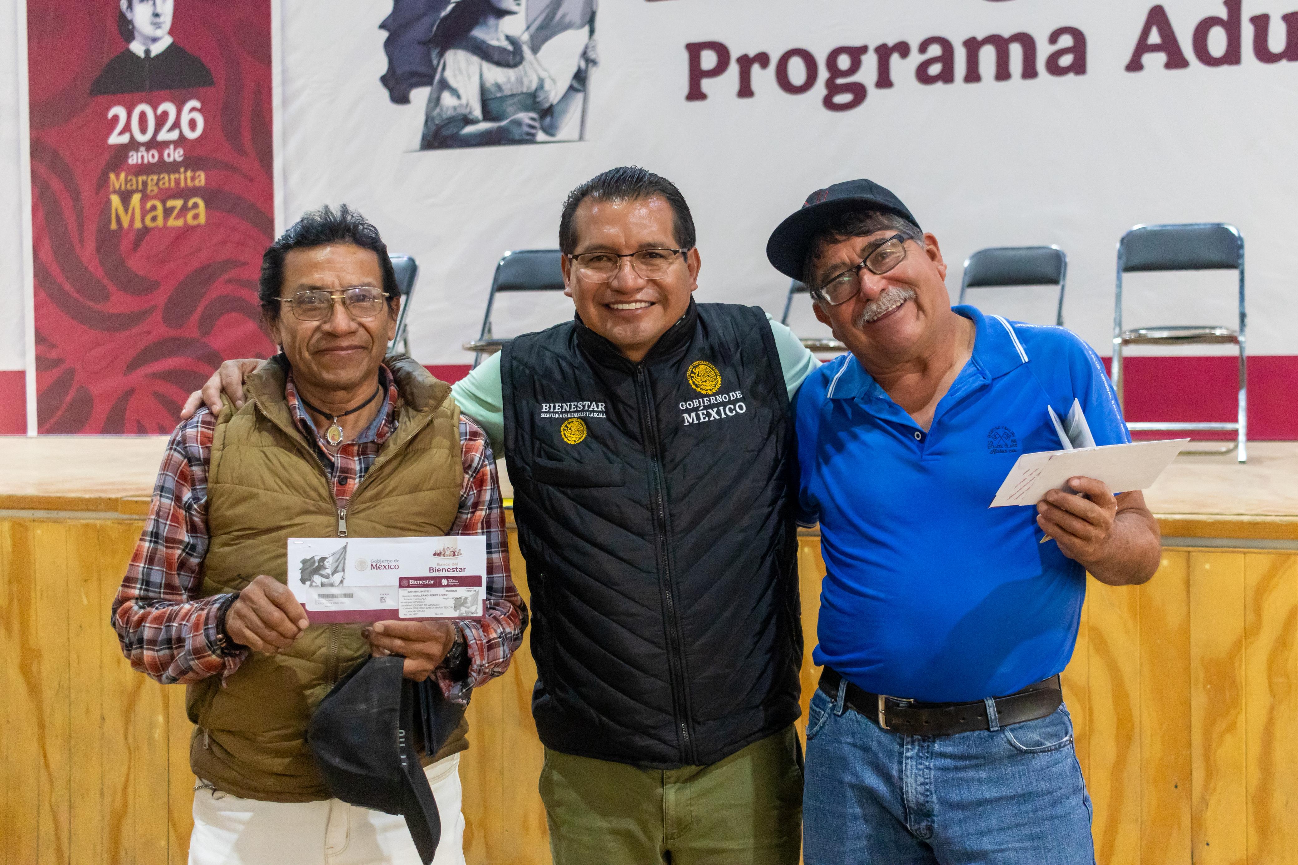 Inicia en Tlaxcala la entrega de tarjetas para nuevos beneficiarios de las Pensiones Bienestar