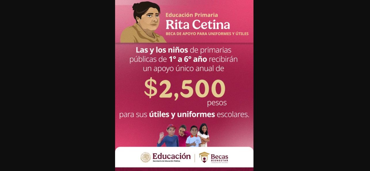 Cuándo sería el próximo pago de la Beca Rita Cetina 2026
