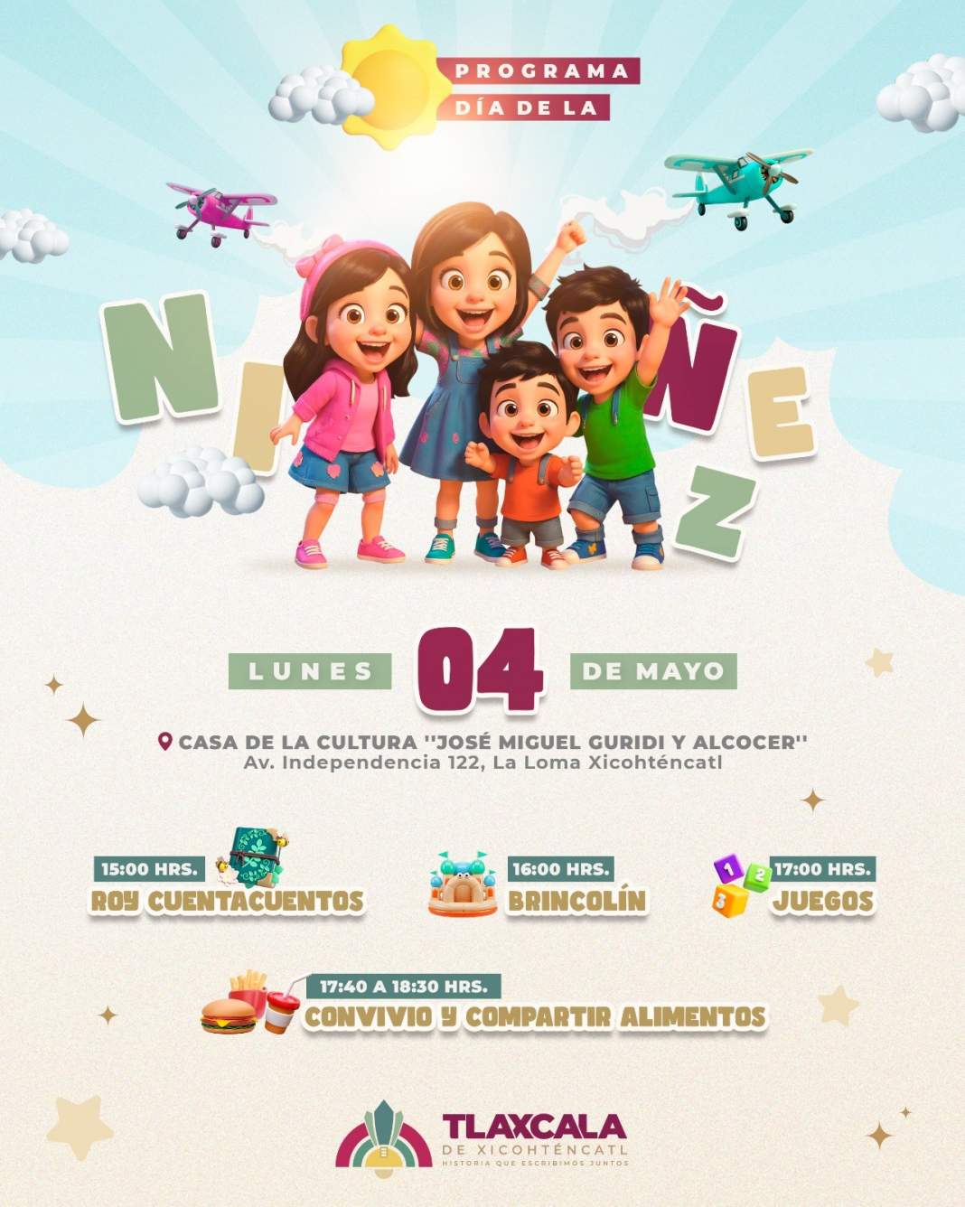 Tlaxcala sorprende con gran festejo infantil reprogramado lleno de juegos y diversión