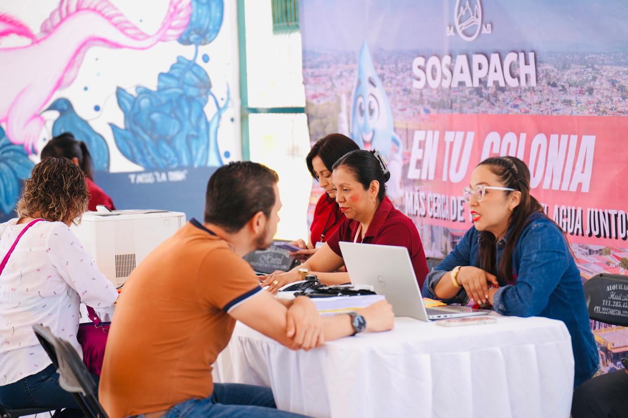 “Sosapach en tu Colonia” realiza jornada de atención ciudadana en la junta auxiliar de Rafael Ávila Camacho - Manantiales