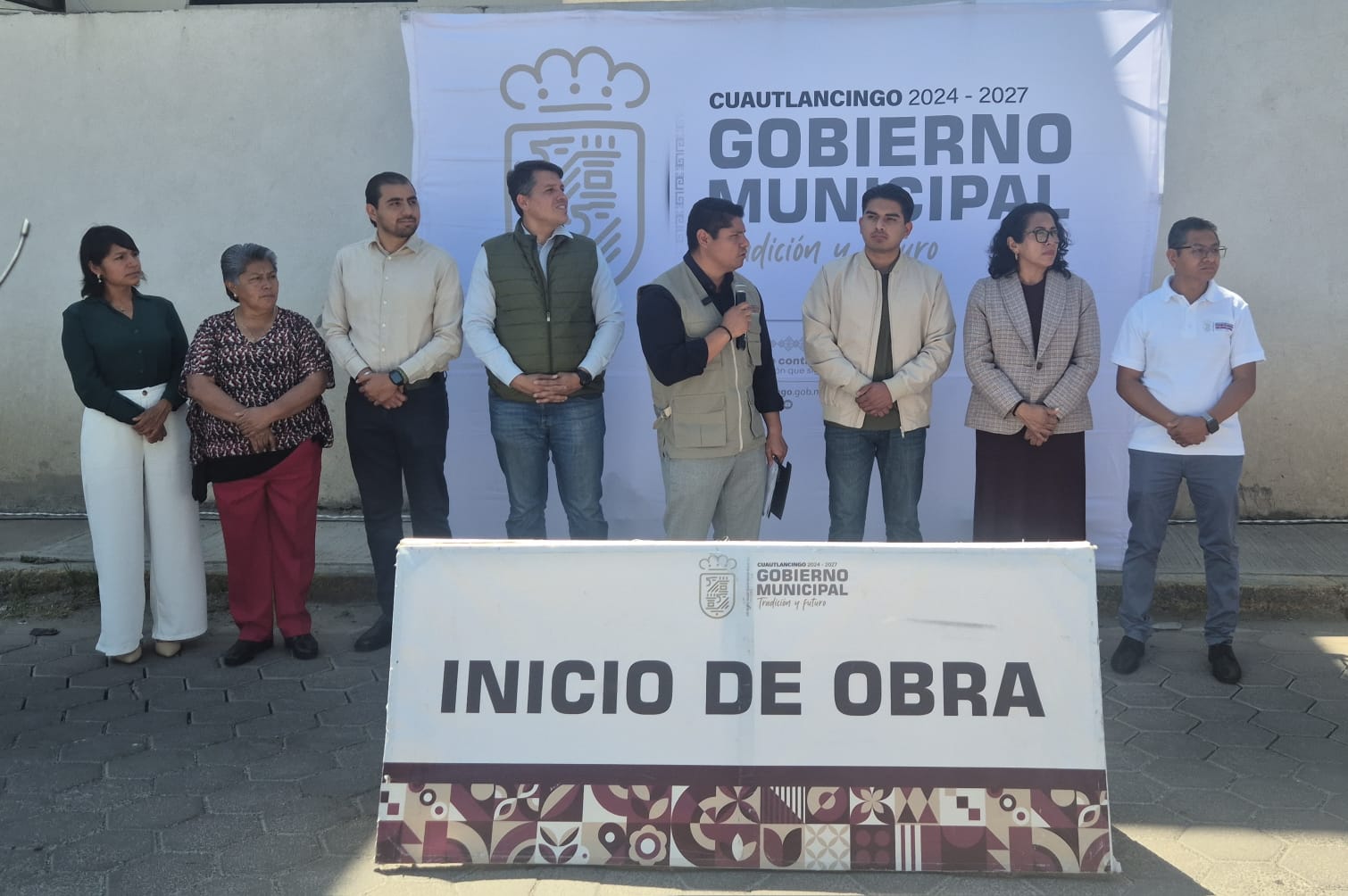 Arranca Omar Muñoz modernización de calle Tlaxcala con inversión de 17.1 mdp