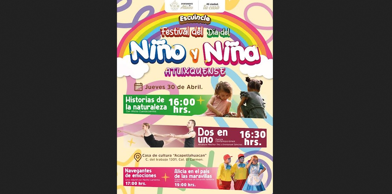 Atlixco prepara una tarde especial para niñas y niños