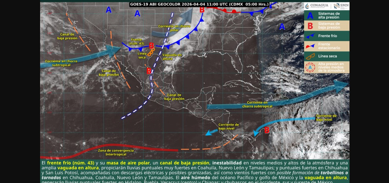 Clima en México hoy: lluvias, calor y vientos en varias regiones