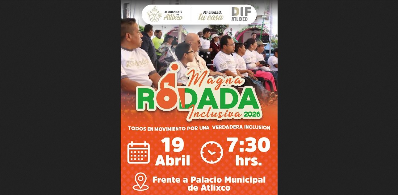 Atlixco impulsa la inclusión con rodada abierta a todos
