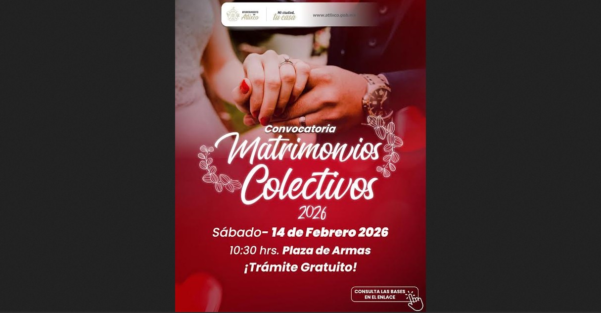 Matrimonios Colectivos 2026, una oportunidad para dar certeza legal