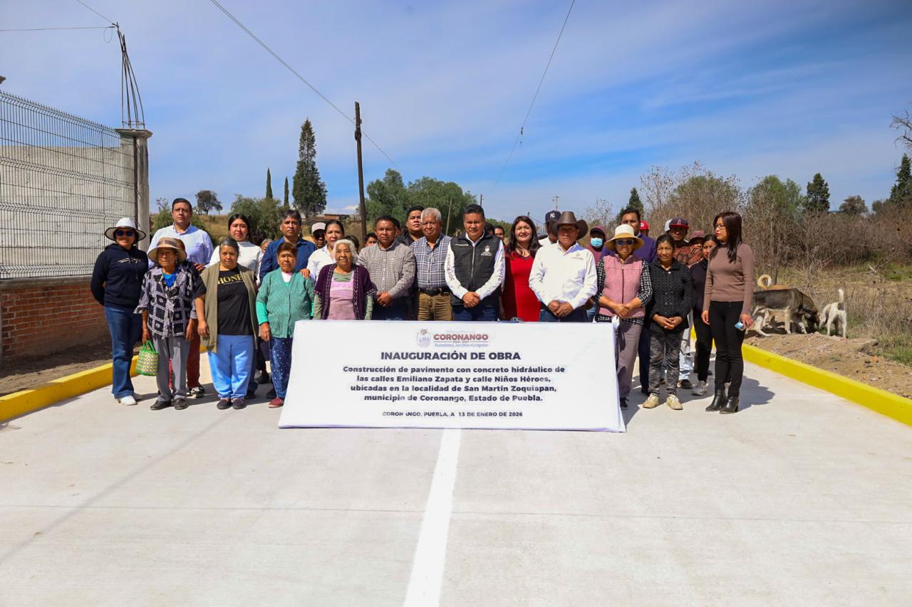 Con inversión de 7.3 mdp, Armando Aguirre entrega obras para beneficio de Coronango