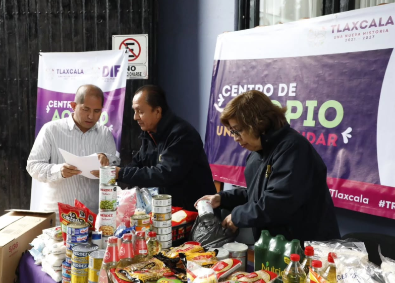 Sedif Tlaxcala refuerza apoyo invernal con cobijas, despensas y calefactores