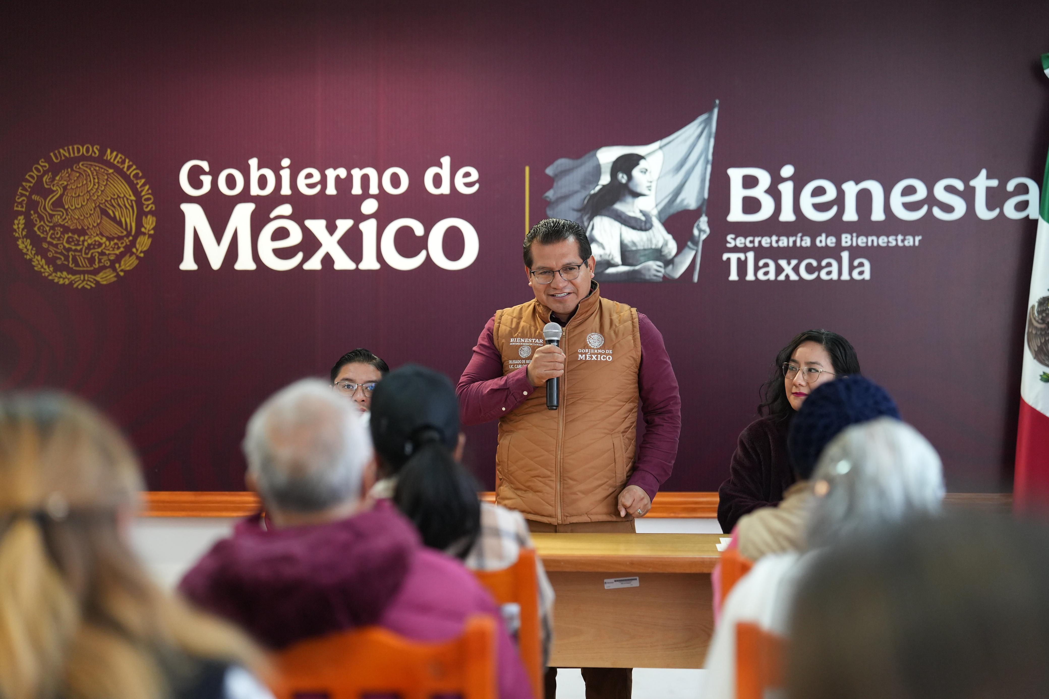 Coordinan Bienestar y Registro Civil esfuerzos a favor de sectores vulnerables en Tlaxcala