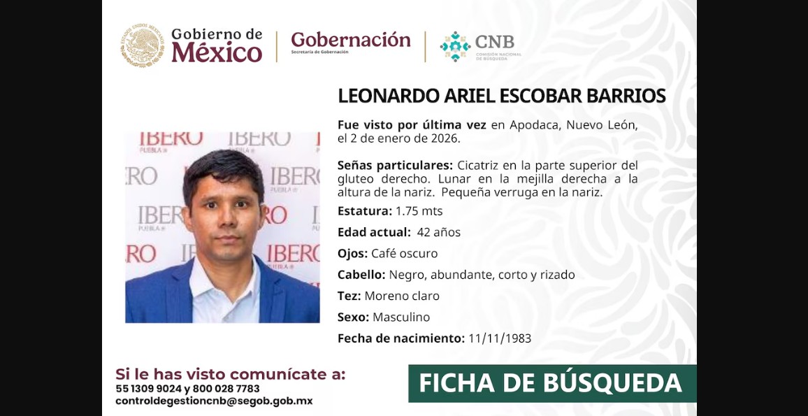 Harfuch revela últimos datos sobre el profesor de la Ibero Puebla