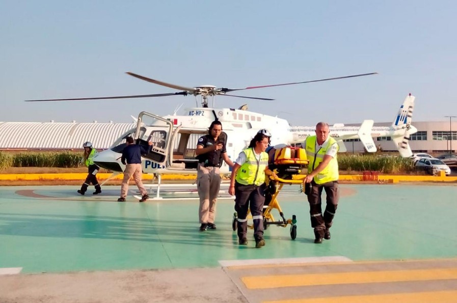 Traslado aéreo de emergencia desde Izúcar de Matamoros