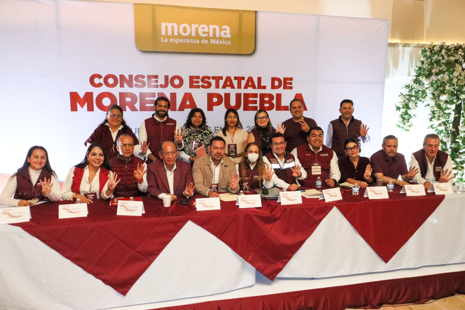 "Consejo Estatal de Morena se reúne en San Pedro Cholula: Envían mensaje de respaldo, unidad y transformación"