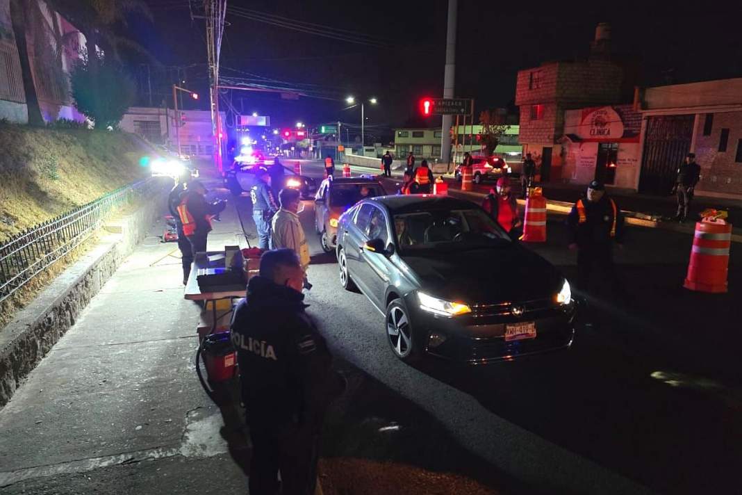 Alcoholímetro en Tlaxcala deja sanciones, detenidos y autos al corralón