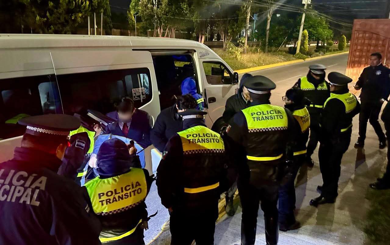 Refuerzan vigilancia preventiva en transporte público para proteger a usuarios en San Andrés Cholula