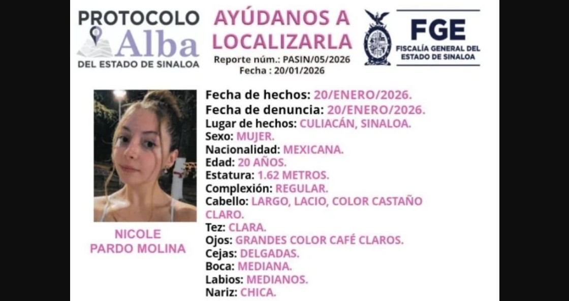 Desaparición de La Nicholette enciende alertas en Sinaloa