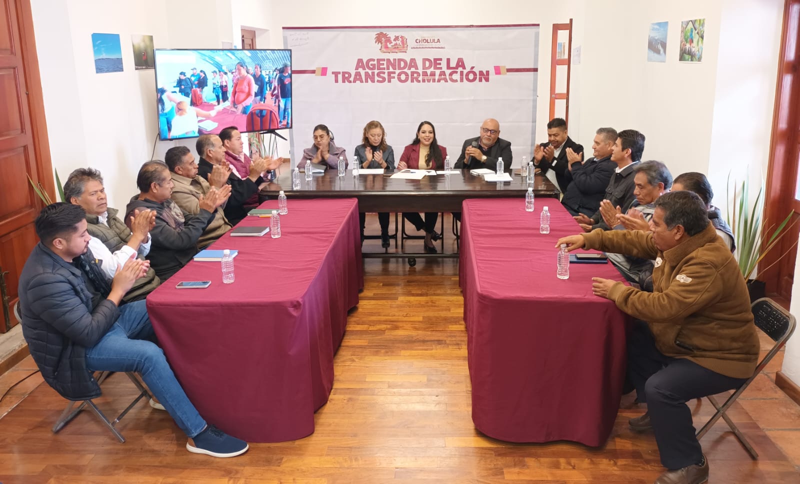 Tonantzin Fernández fortalece obra pública y gobernabilidad en San Pedro Cholula