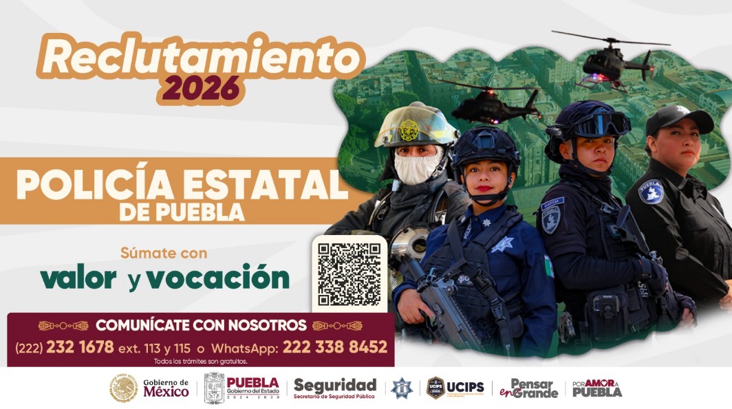 Puebla lanza convocatoria para integrarse a la SSP