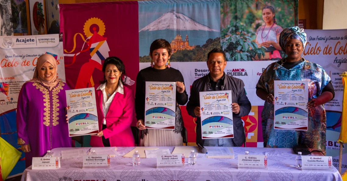 Acajete se prepara para el Segundo Gran Festival del Papalote 2026