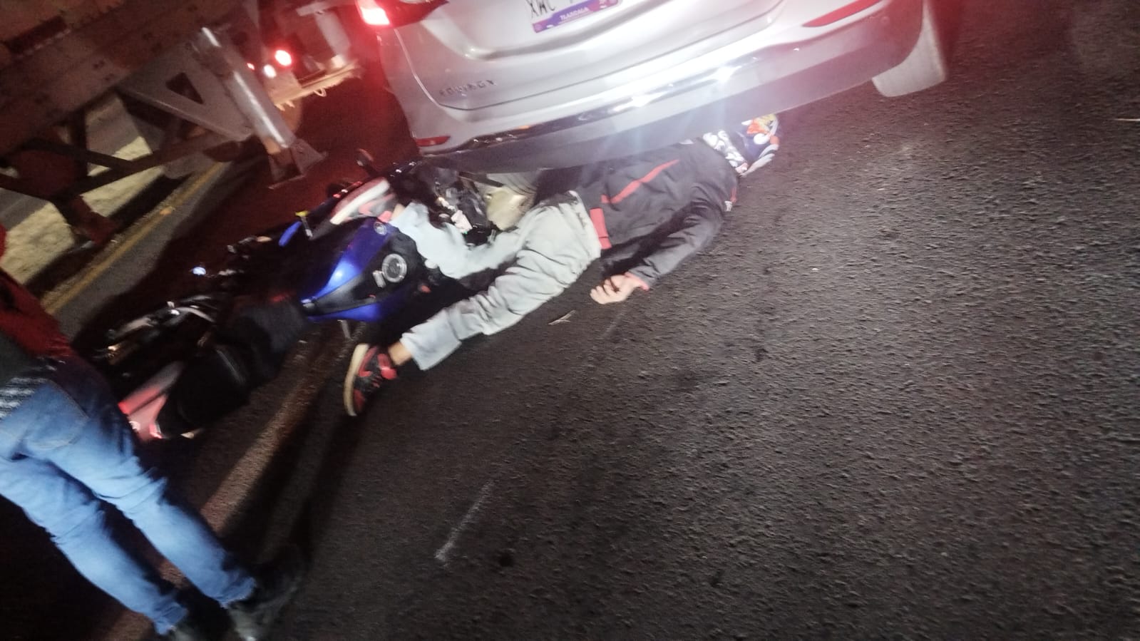 Se accidenta motociclista en la Tlaxcala–Puebla